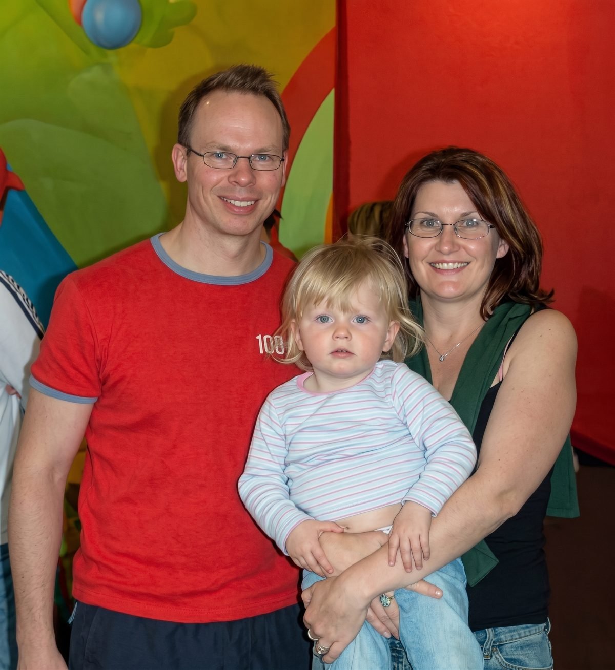 Alexandra Marks and Paul Gardner Brook with their daughter Lauren Brook, 16 March 2003